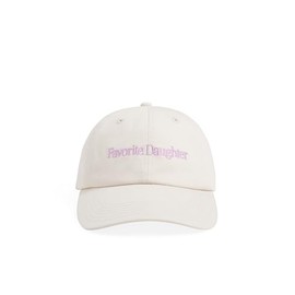 Favorite Daughter Women's Classic Logo Baseball Hat, Khaki Lavender