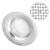 2Pcs Kitchen Sink Strainer, Stainless Steel Mesh Sink Drain Cover,