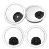 4 Pack 60mm Desk Grommet Kit,Desk Cable Grommet for Management