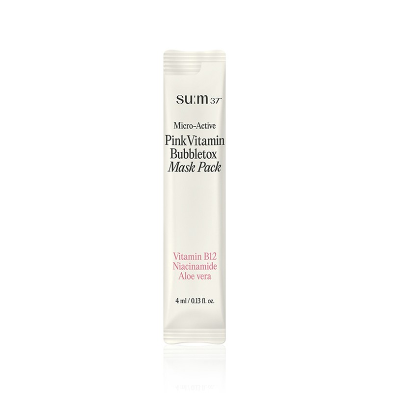 Breath 37 degrees Sum37 Microactive Pink Vitamin Bubble Tox Mask
