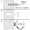 SKIR'CO Pack of 2 Grey Plastic Clamps for 50 mm
