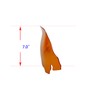 POWER JAMES Orange PMMA Acrylic 7.0" Height Windshield Windscreen for