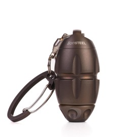 LionSTEEL EGGIE Titanium Multitool for Knife Maintenance, 4 Torx Sizes, Screwdriver, Carabiner, Anodized Blue, Bronze, or Silver, Made in Italy (Bronze)