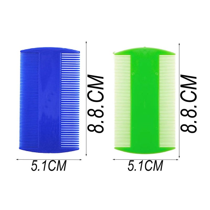 Lice Comb, 4 Pieces Lice Combs, Flea comb, plastic Double
