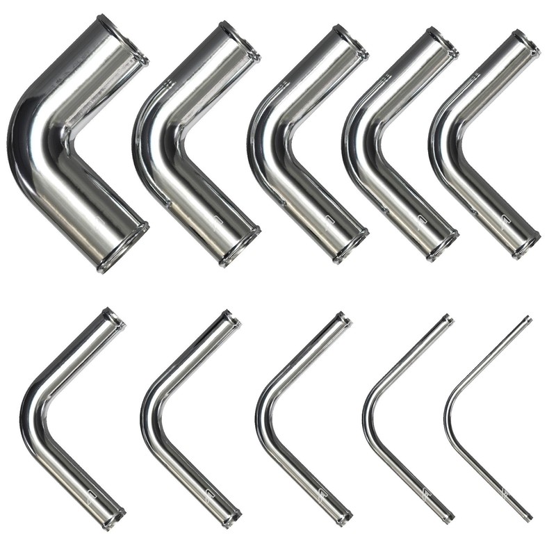 57mm (2.25 Inch) OD Aluminium Intercooler Pipe Universal 90 Degree