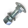 AUPROTEC M6 Carriage Bolts Round-Head Screws + Nuts and Washers