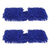 2PCS Mop Head Pad Microfiber Mop Replacement Pad Washable Reusable