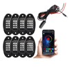 LED Rock Lights 8pcs Multicolor LED Lights Water Resistant with