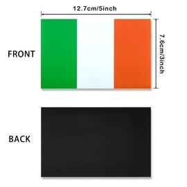 JBCD Ireland Irish Flag Magnet Decal - for Car SUV Truck, 3 Pack, 3x5 Inches