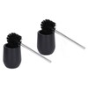 2Pcs Toilet Brush Robust Lockable Threads Efficient Safe Durable Material