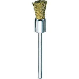 TRUSCO 83E-3 End-Type Brush, Brass, Wire 0.1 x Tube Diameter Φ8 x Axis Φ3