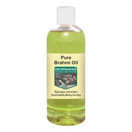 Devprayag Pure Brahmi Oil (Bacopa monnieri) Natural Therapeutic Grade 200ml (6.76 oz)