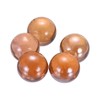 sourcing map Acrylic Beads,5pcs Round Acrylic Gemstone Pink 0.23lbs (0.98")
