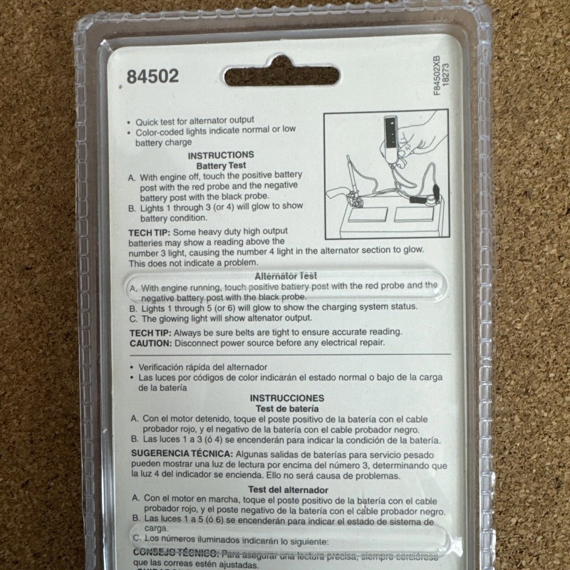 Dorman 84502 Tester - Auto Charge System Analyzer Tool