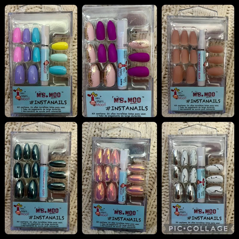 Ms. Moo Instagram Nails Ms. Moo Instanails Glue On Pink/Red