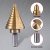 Witwocky Step Drill Bits, 6PCS (50 Sizes) HSS Step Unibit