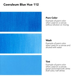 Daler-Rowney System3 Acrylic Paint, Plastic Bottle, Fluid, 1oz - 29.5 ml, Coeruleum Blue Hue