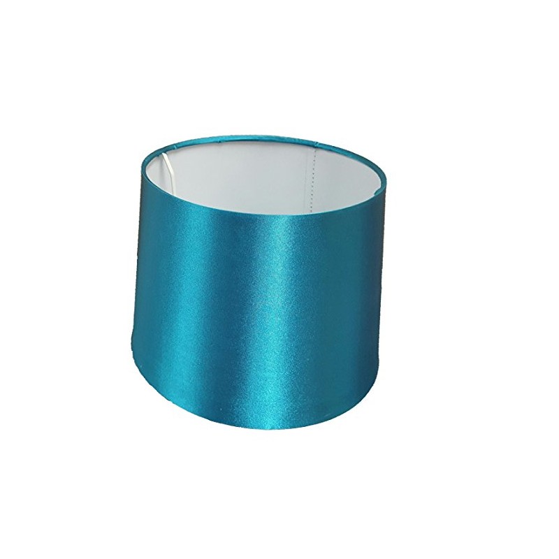 12" Silk Empire Drum Shade Teal