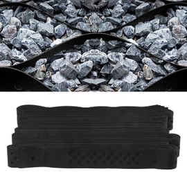 Sunnyglade 2" Thick Ground Grid 68 x 4 FT, Gravel Retainer 1880 LBS Per Sq ft, Geo Grid Driveway Stabilization for DIY Patio Walkway Driving RV Parking Slopes and Garden (Black, 4 x 68 FT)