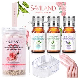 SAVILAND Rose Effervescent Tablets with Essential Oils: Pro-SPA Mineral Oil Sodium Bicarbonate Tablets Soak Balls for Remove Dead Skin Cuticle Moisturize & Soften Hand Foot Calluses NailLover Athletes
