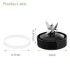 7-Fins Extractor Blade Assembly with Rubber Gasket Blender Replacement Parts