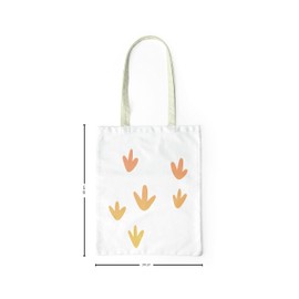 Le Jardin du Lin Printed Shopping Bag, Foldable, Fabric Bag with Two Long Handles, Size: 34 x 40 cm