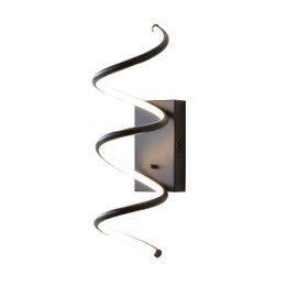 JONATHAN Y JYL7025B Scribble 7" Modern Metal Integrated LED Vanity Light Sconce, Contemporary, Minimalist, Modern, Glam, 3000K Dimmable LED Bulbs for Bedroom Living Room Bathroom Hallway, Black