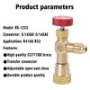 Eaglerich 3Pcs R410A R22 R410 Refrigeration Air Conditioning Valve Safety