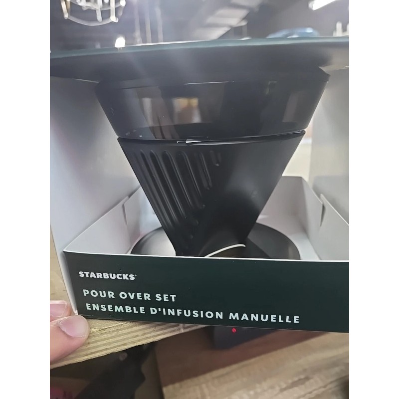Starbucks Black Pour Over Set Coffee Funnel Brewing Manual Coffee