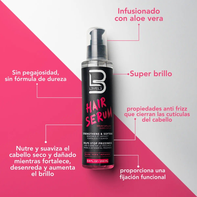 Serum Para Cabello Level 3 Control Frizz Suero Capilar 200ml
