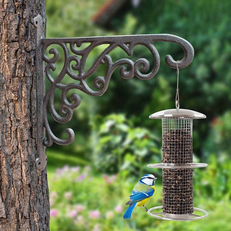 Dibor Hanging Basket Bracket Wall Mounted Garden Lantern Hook Cast