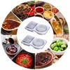 10Pcs Reusable Snack Pack Containers,Reusable Snack Pots with Lids, Double