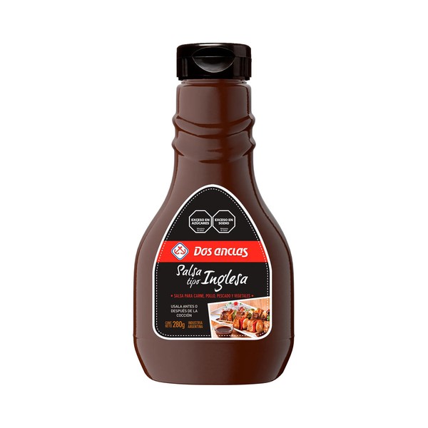 Dos Anclas English-Style Sauce - Ideal for Meat, Chicken, Fish, and Veggies Salsa Tipo Inglesa, 280 g / 9.88 oz