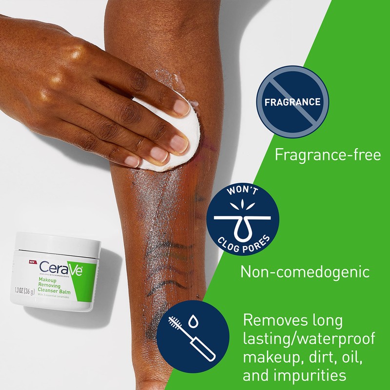 CeraVe CeraVe Cleansing Balm Makeup Remover, Waterproof Makeup Remover With