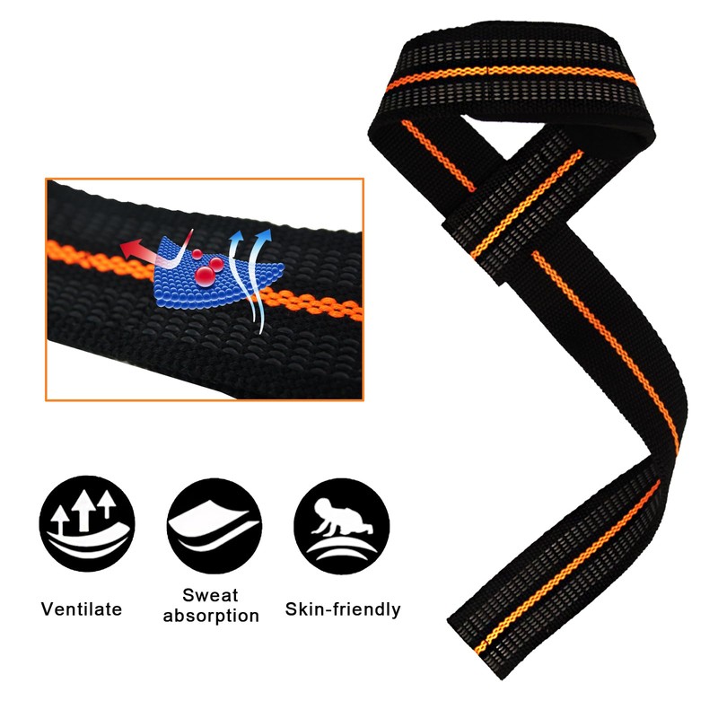 iZiv 2 Pack Lifting Straps, Wrist Straps for Weightlifting, Gym