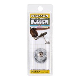 PROXXON No. 28952 Iron Wire Brush, Disc Type, 0.9 inch (22 mm), Shaft Diameter 0.09 inch (2.35 mm)