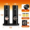 Bjworeye Electric Salt and Pepper Grinder Set, Single Hand Adjustable