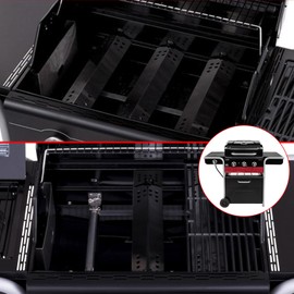 463340516 Grill Parts for Charbroil Gas2coal Grill Replacement Parts 463370516 Charbroil 3 Burner 463336818 463370519 463278419 463370518 Grill Parts G553-0002-W1A Heat Tent G421-0500-W1 Burner Parts