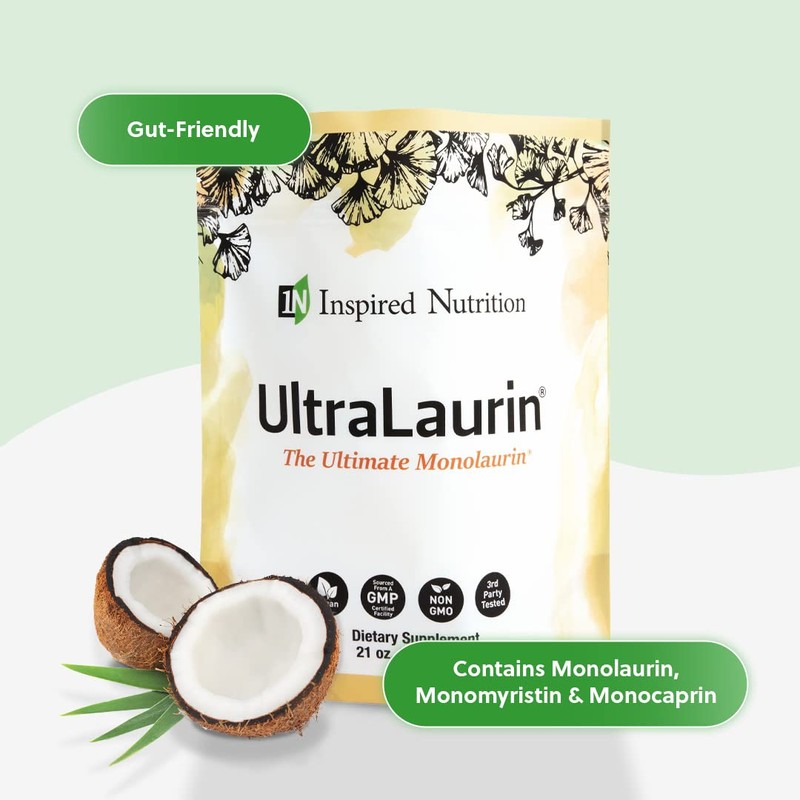 UltraLaurin® Monolaurin Supplement – 3,000 mg Coconut-Derived Pellets for Immune &
