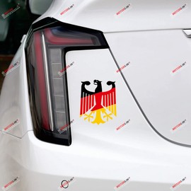6'' German Eagle Decal Sticker Coat of Arms of Germany Deutschland German Flag Color Vinyl Die Cut no Background