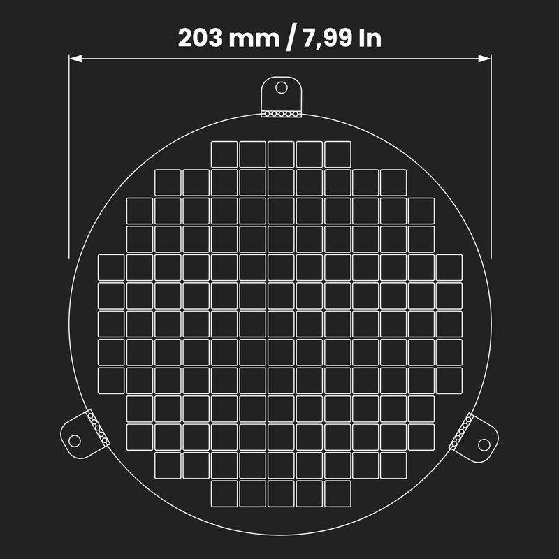 Repa Market 8" Inch / Ø200 mm Galvanized Steel Round