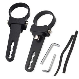 XJMOTO 1.75'' Custom Side Roll Cage Bull Bar Clamps LED Light Mount Bracket Compatible with ATV UTV Polaris Ranger RZR Ace General Arctic Cat Yamaha YXZ Kawasaki Teryx Jeep