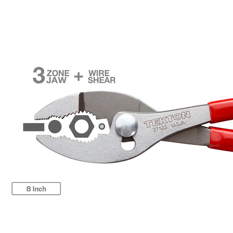 TEKTON Slip Joint Pliers Set, 3-Piece (6-1/2, 8, 10 in.)