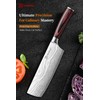 KEEMAKE Nakiri Knife Meat Cleaver: 7 Inch Razor Sharp Chef