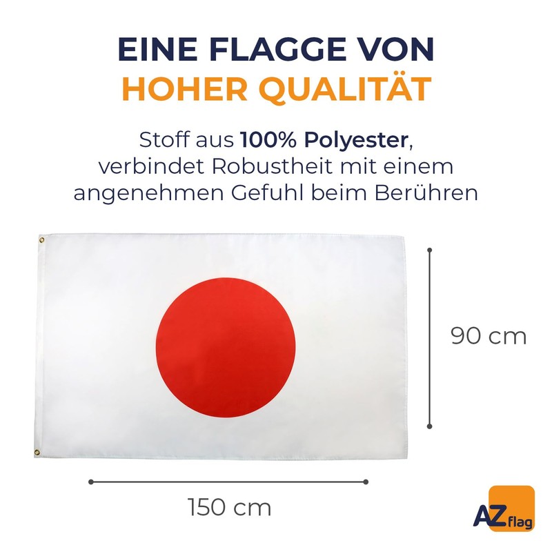 AZ FLAG - Flagge Japan - 150x90 cm - Japanische