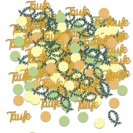 Pack of 100 Green Fish Table Decoration, Confetti Christening Gold Confetti Decoration, Confetti Decoration, Communion, Lettering Christening Table Decoration, First Communion Christening Decoration