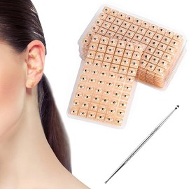 Pack of 1200 Ear Massage Stickers, Ear Seeds Acupuncture, Acupuncture Ear Seeds, Disposable Ear Seeds, Acupressure Pen, Ear Seeds Acupuncture, Ear Seeds
