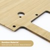 Domofa Bamboo SSH Strat Electrick Guitar Pickguard Backplate Set for