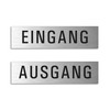 Door Signs I Set of 2 I L Aluminium Stainless