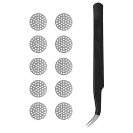 NANLANFAN Earbud Dust Filter Mesh Replacement for Beats Fit Pro/Beats Studio Buds/Beats Studio Buds + / Powerbeats pro, 10Pcs - Silver